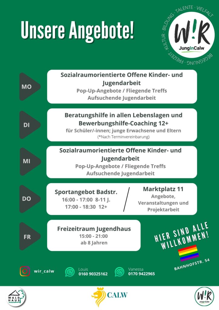 unsere angebotsstruktur aktuell
